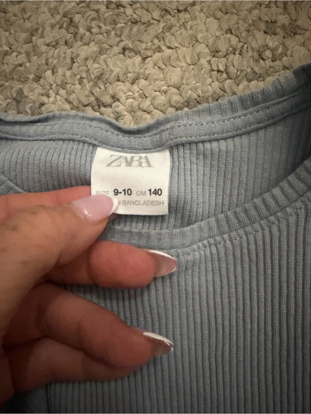 Zara Girls 3 Piece Outfit Bundle Jeans Ruffle Top & LA Sweatshirt Sizes 9–10 - Picture 3 of 7